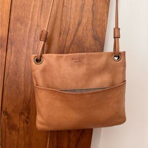 Margot Light Brown Leather Crossbody Bag